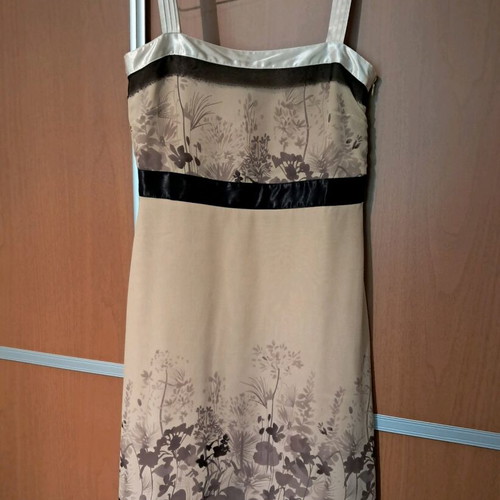 Naf Naf No40 evening dress like new, gray and beige