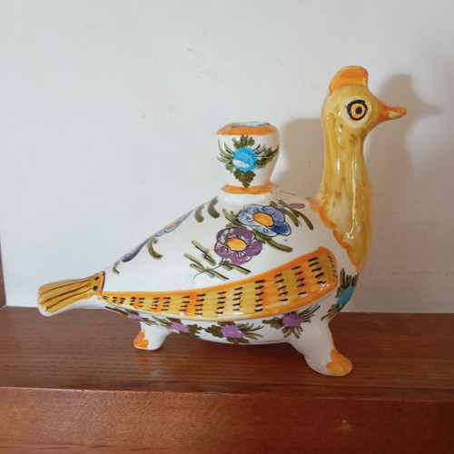 Old Skyrian handmade candlestick by Kalliopi M Nikolaou, like new