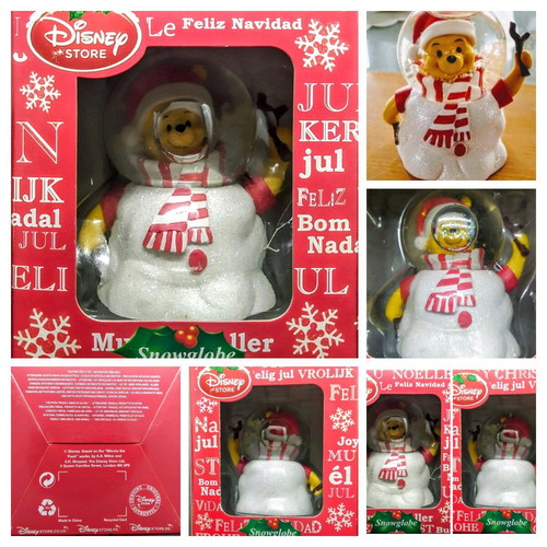 Winnie the Pooh Christmas Snowglobe new from Disney Store