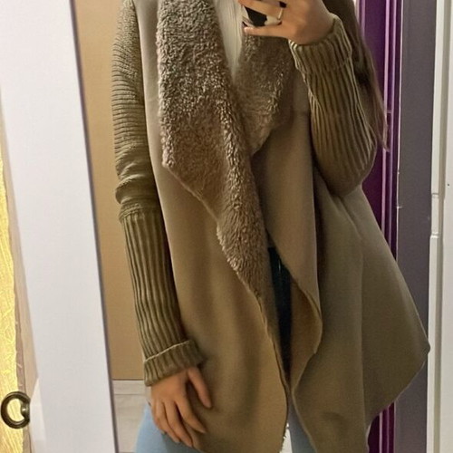 Jacket with lining like new, beige, size XL