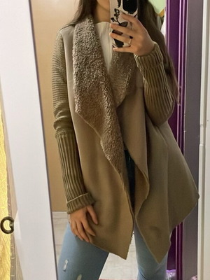 Jacket with lining like new, beige, size XL