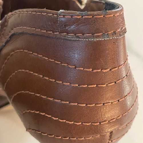 Sante leather ankle boots used, brown, size 38