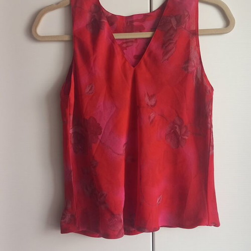 Double Fache women's blouse, organza, handmade, size S