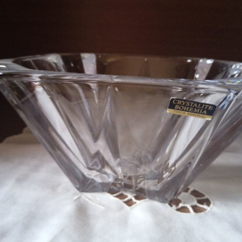 Crystallite Bohemia Metropolitan crystal coupe 30.5 cm new