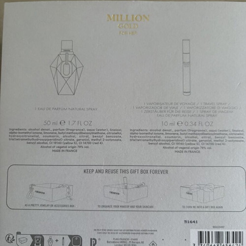Rabanne Million Gold For Her Eau de Parfum gift set
