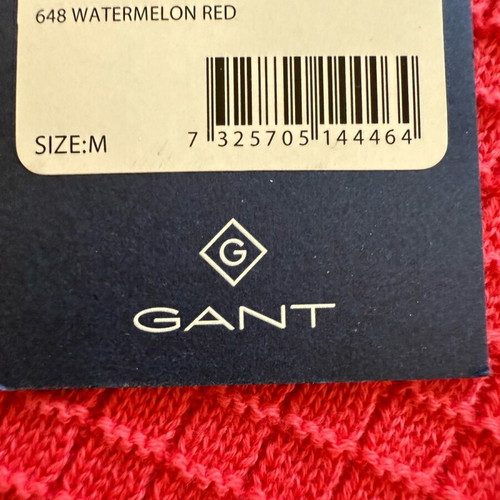 Gant sweater with zipper like new, watermelon red, size M
