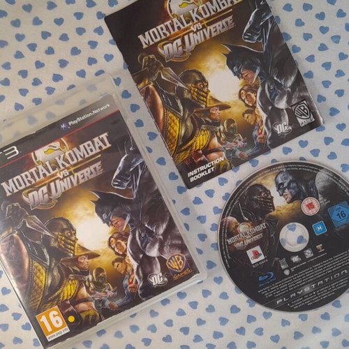 Mortal Kombat VS DC Universe PS3 game, moderate condition