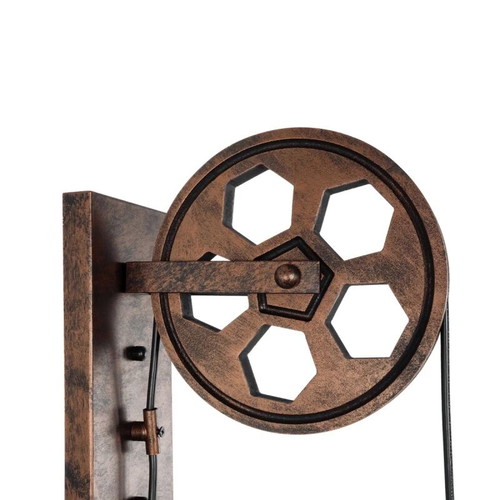 Globostar Rydon 01216 vintage metal wall light with rust effect