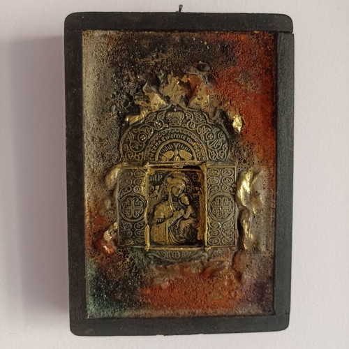Icon Panagia Odigitria with certificate 20x14 cm