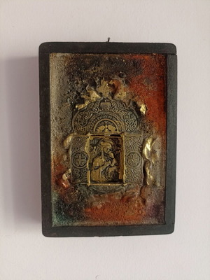 Icon Panagia Odigitria with certificate 20x14 cm