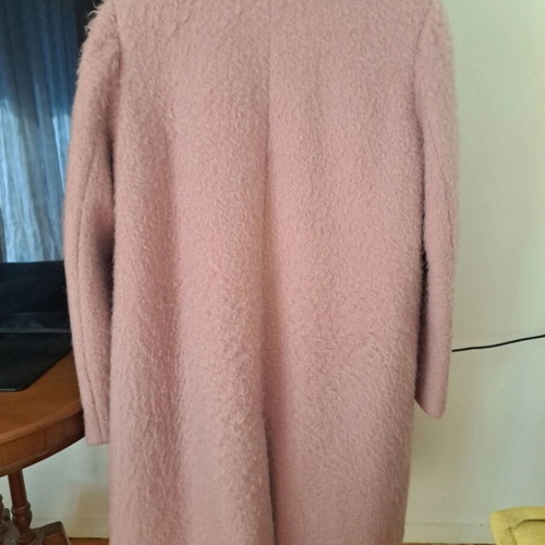 H&M long pink wool coat