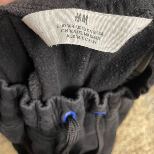 Pants Playstation H&M σαν καινούργιο, μαύρο και μπλε, ελαστική μέση