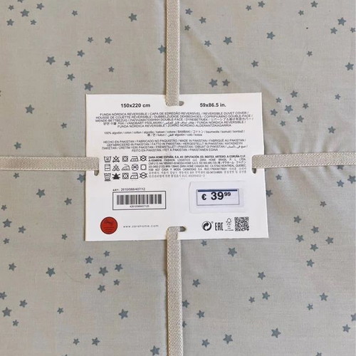 Zara Home duvet cover 1.50x2.20 with stars