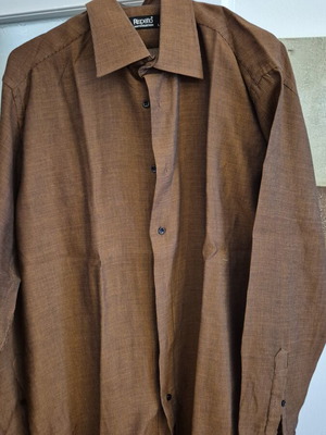Men's long-sleeve shirt like new, size L, orange