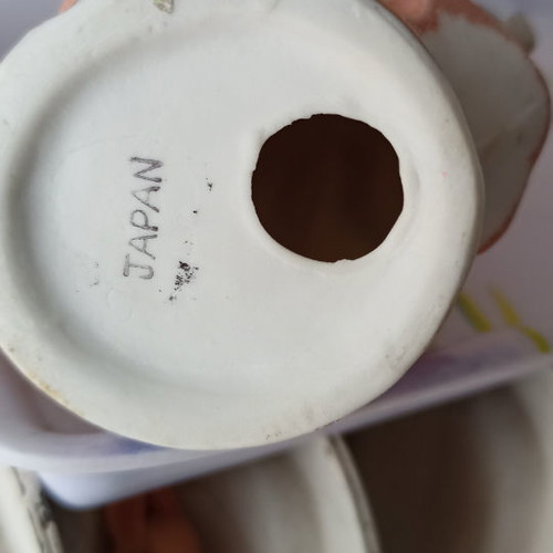 Πορσελάνη ειδώλιο Ιαπωνία κορίτσι bisque vintage καινούργιο 6.5"