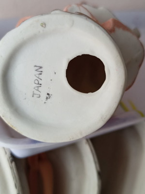 Πορσελάνη ειδώλιο Ιαπωνία κορίτσι bisque vintage καινούργιο 6.5"
