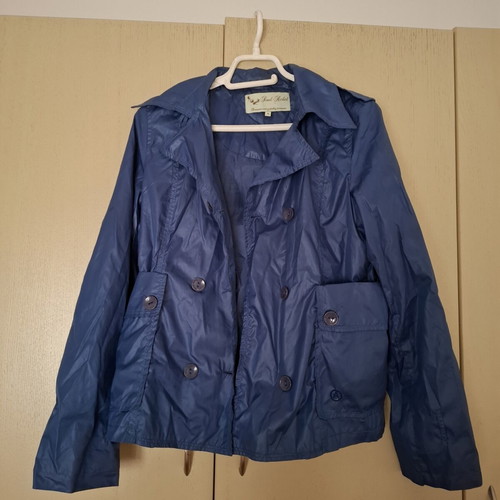 Esprit waterproof trench coat, blue, size S