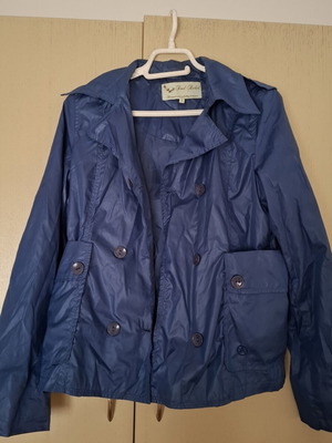 Esprit waterproof trench coat, blue, size S