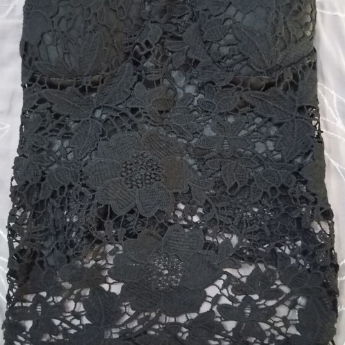 Lace bustier black like new with zipper