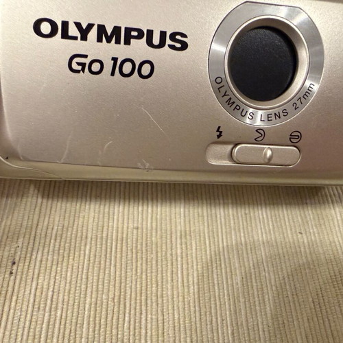 Olympus Go 100 used champagne camera without flash
