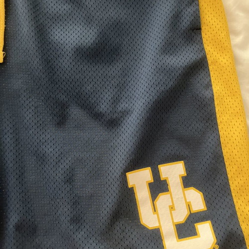 Champion basketball shorts XXL used, blue and yellow