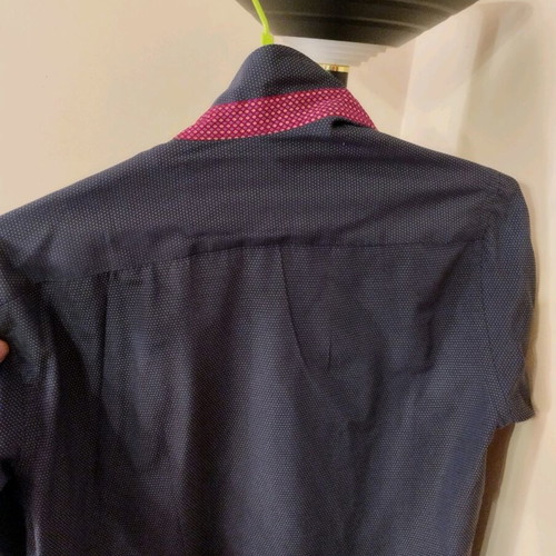 Poli Gianni men's shirt like new, black with polka dot design