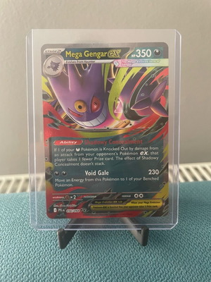Κάρτα Pokemon Mega Gengar ex από σετ Phantasmal Flames σαν καινούργιο