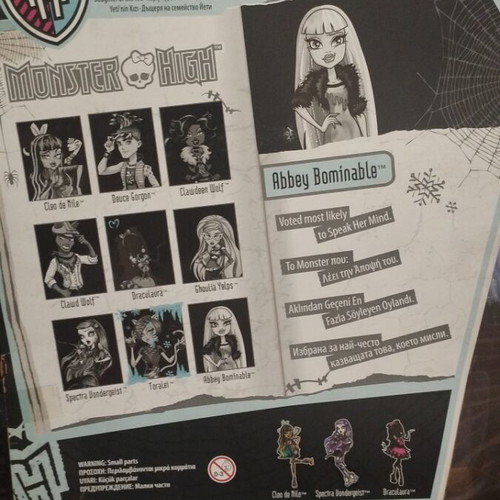 Monster High Abbey Bominable Picture Day doll new Mattel 2012