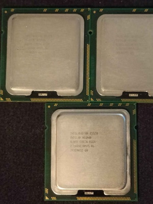 Intel Xeon E5520 processors used, pack
