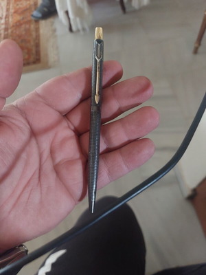 Parker Cap and Barrel USA ασημένιος στυλός μεταχειρισμένος με μικρές φθορές