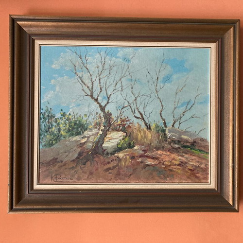 Still Life Painting by K. Fassos used