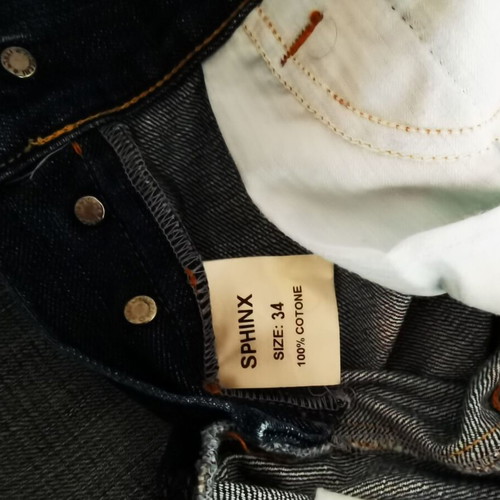 Sphinx men's jeans like new, size 34, blue, 100% cotton