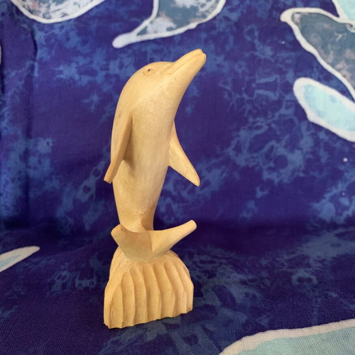 Wooden dolphin decorative set handmade, new, pack of two