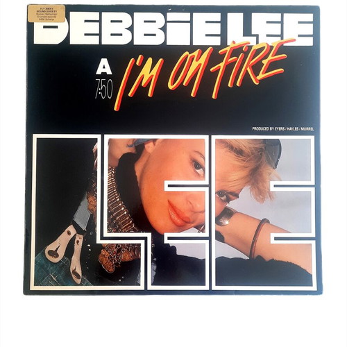 Debbie Lee I'm On Fire 12" maxi-single vinyl like new, synth-pop