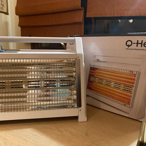 Q-heat electric quartz heater 1200w new