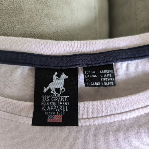 T-shirt U.S. Grand Polo Club used, size L, pink