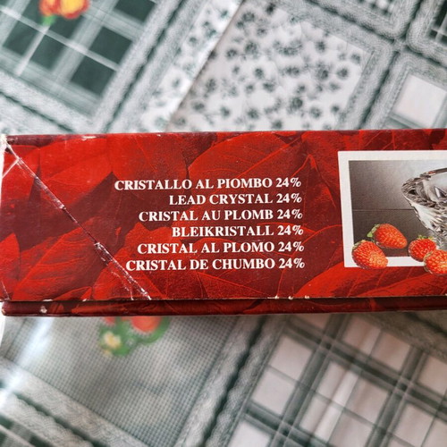 Crystal bowl new with tags, 24% lead crystal