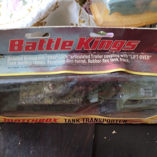 Vintage toy collection used, including Matchbox, Norev, Pilen, and remote controls