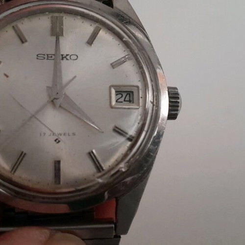 Seiko 17 Rubins wristwatch used manual men's waterproof 1960