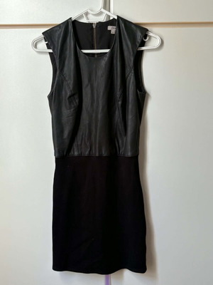Helmut Lang Gala δερμάτινο φόρεμα σαν καινούργιο, μαύρο, XS