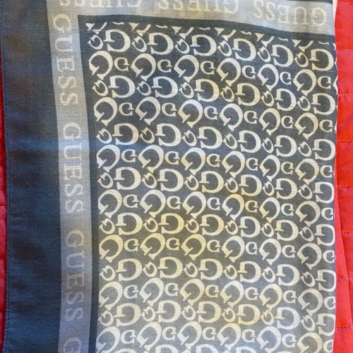Guess scarf white and blue