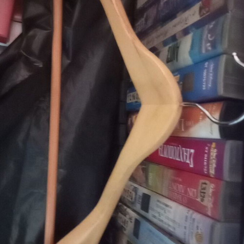 Vintage clothes hangers, set of three, like new