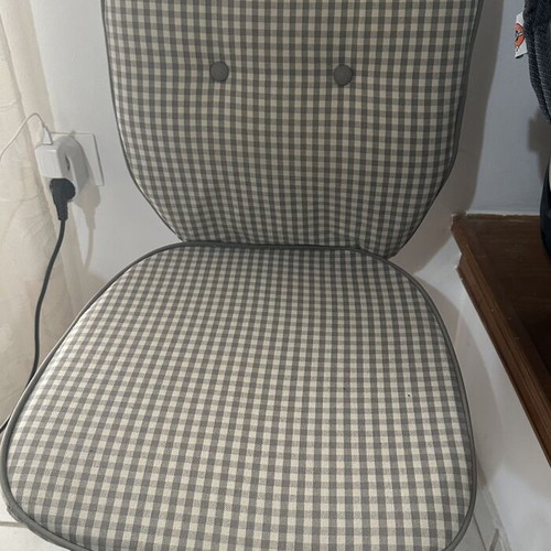 IKEA ÖRFJÄLL office chair with grey-white checkered seat
