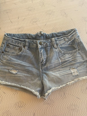 Denim shorts used, size M 38 10, gray