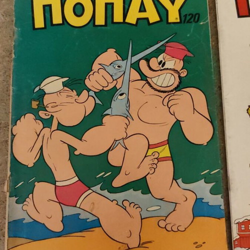 Megalos Popay comics used, set of 4 issues 120,132,207,209