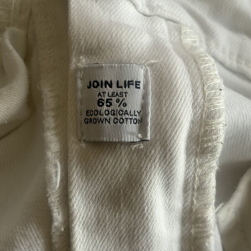 White flare jeans like new