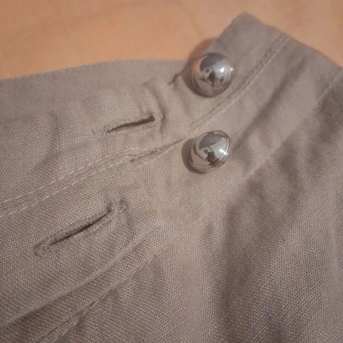 Linen pants Gianni Rodini new, beige, size XS