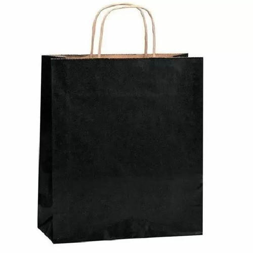Black paper bag 27x22x11cm new