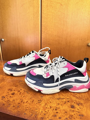 Balenciaga Triple S sneakers women's size 39 pink black white