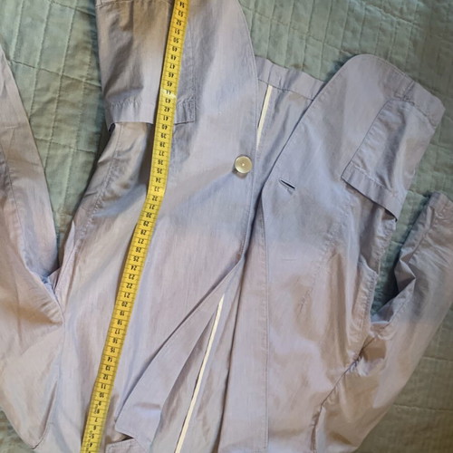 Uniqlo summer cotton blazer size XS with thin stripe and 3/4 sleeves like new